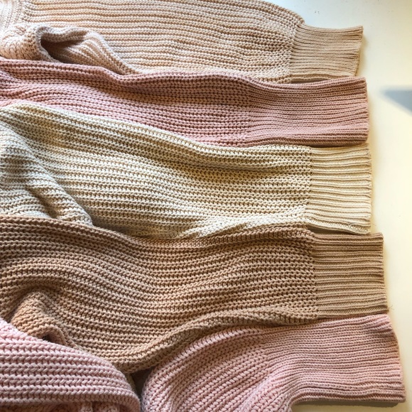 Cotton hand-dyed fisherman crewneck sweater - Picture 3 of 8